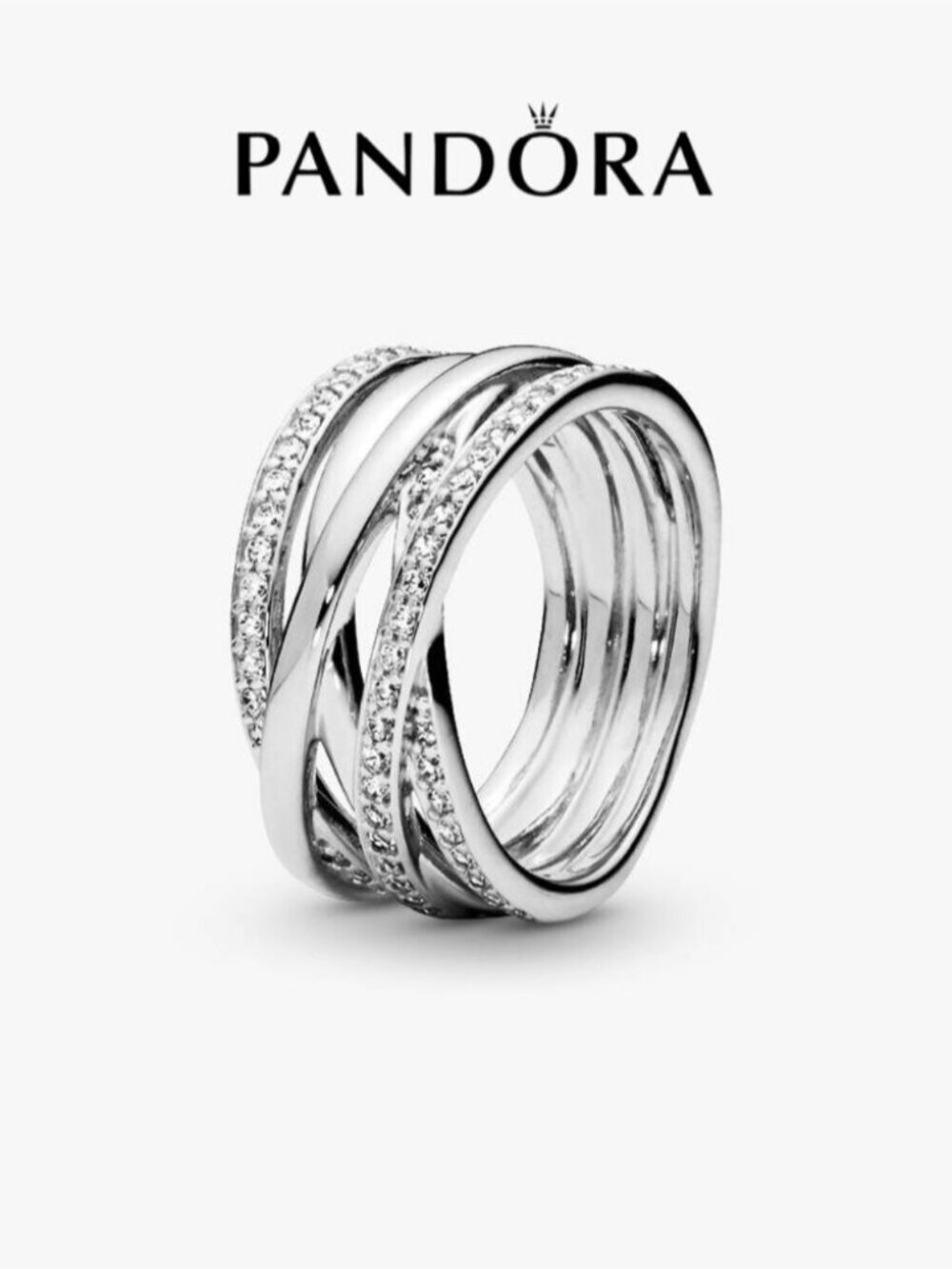 Pandora Sparkling & Polished Lines Ring